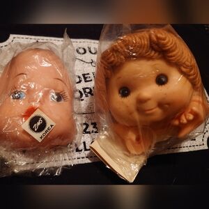 Vintage 1980's Craft Doll Heads
